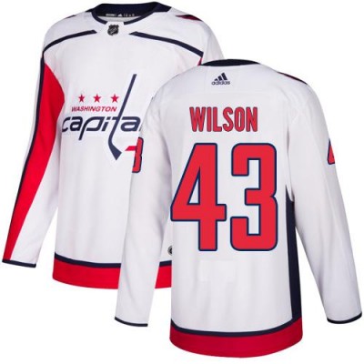 Adidas Washington Capitals #43 Tom Wilson White Road Authentic Stitched NHL Jersey